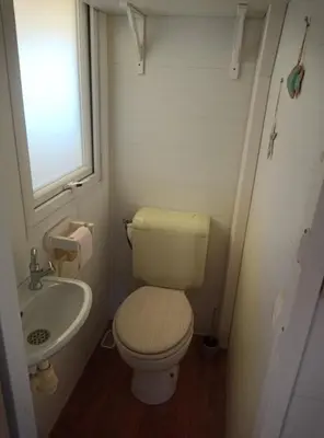 Salle de bains dans l'établissement La Plage 4 étoiles à MIMIZAN A20 2CH 1SDB 5 personnes
