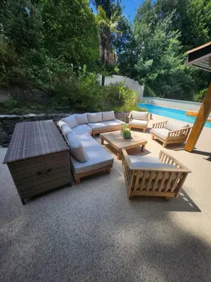 Piscine de l'établissement Villa Piscine près Golf Arcachon ou située à proximité