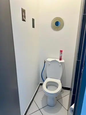 Salle de bains dans l'établissement Residence du littoral
