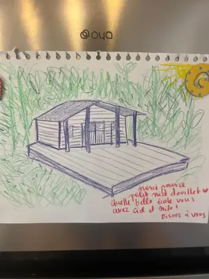 Plan de l'établissement Cosy tinny house avec beignoire in the forest et toilette seche