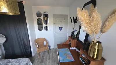 Télévision ou salle de divertissement dans l'établissement EntreLac&Ocean ch4