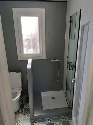 Salle de bains dans l'établissement Maison à Vieux Boucau les Bains