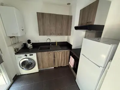 Cuisine ou kitchenette dans l'établissement Santa Maria