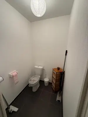 Salle de bains dans l'établissement Santa Maria