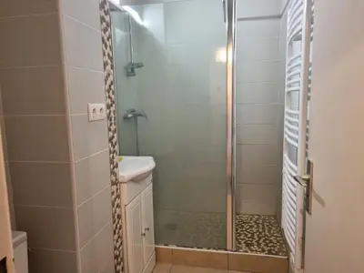 Salle de bains dans l'établissement Seignosse Penon - Studio avec alcôve proche plage - FR-1-239-1144