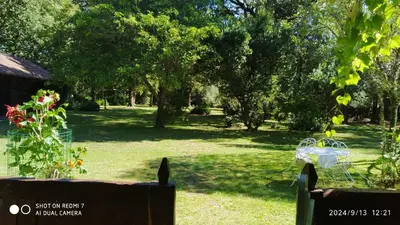 Jardin de l'établissement Maison Landaise En Pleine Nature