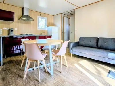Cuisine ou kitchenette dans l'établissement Chalet confortable avec terrasse pour 7 personnes - API-1-52-227