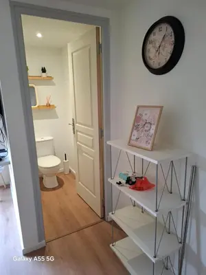 Salle de bains dans l'établissement Le Nid paisible