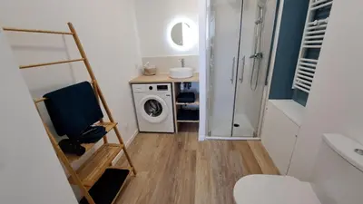 Salle de bains dans l'établissement Chez Nous