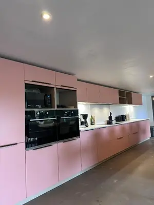 Cuisine ou kitchenette dans l'établissement Le Tuc Lodge