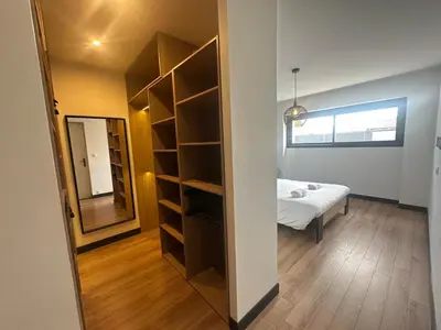 Un ou plusieurs lits dans un hébergement de l'établissement La Villa Estienne - Spacieuse - Conviviale - 6 Chambres - Parking privé