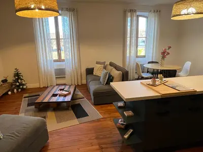 Coin salon dans l'établissement La Galupe