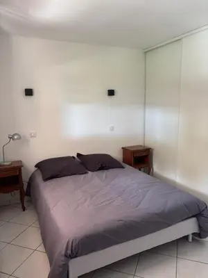 Un ou plusieurs lits dans un hébergement de l'établissement Maison au calme