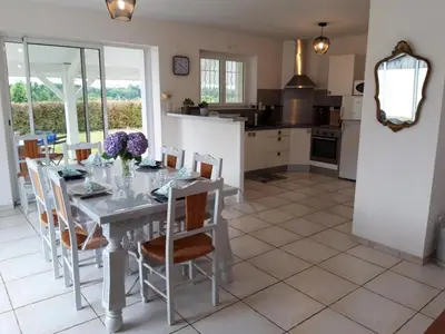 Cuisine ou kitchenette dans l'établissement Gite de la teoulere