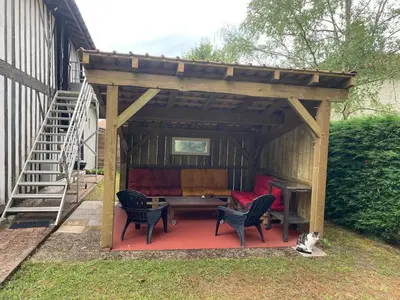 Jardin de l'établissement La Landaise avec jardin de 1 à 4 personnes