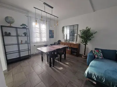 Coin salon dans l'établissement Casa Samana maison 4 chambres à Mont de Marsan