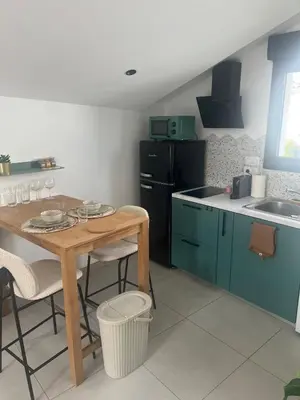 Cuisine ou kitchenette dans l'établissement T2 cosy au calme , proche Dax