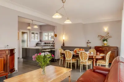 Cuisine ou kitchenette dans l'établissement Villa Amistad - centre - parking - jardin - lave linge et vaisselle