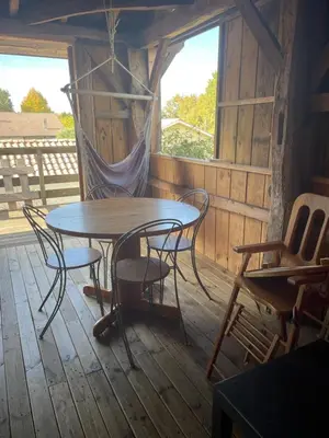 Balcon ou terrasse dans l'établissement La Grange Sanguinet