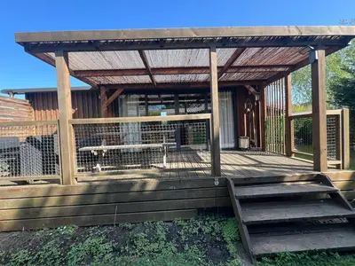 Balcon ou terrasse dans l'établissement 508 Mobilhome tout confort