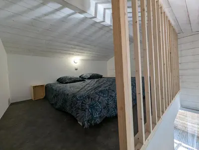 Un ou plusieurs lits dans un hébergement de l'établissement Esprit Cabane au Cœur du Teich