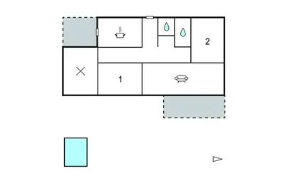 Plan de l'établissement Maison Avec Piscine
