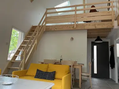 Coin salon dans l'établissement Gite du Lac T4