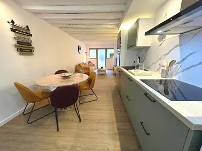 Cuisine ou kitchenette dans l'établissement Escapade grenadoise