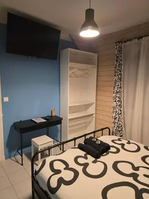 Un ou plusieurs lits dans un hébergement de l'établissement Gîte Horizons Landais Séjour professionnel et vacances dans les Landes