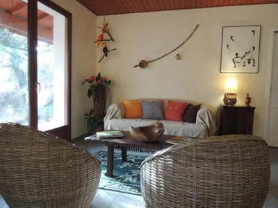 Coin salon dans l'établissement Via Bahia - Maison d'hôtes