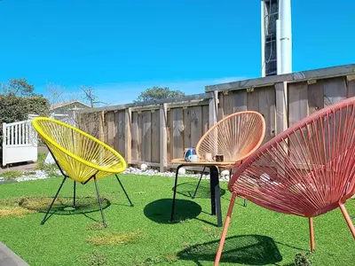 Jardin de l'établissement Villa à Vieux-Boucau pour 10 pers, proche océan, avec terrasse - FR-1-857-4