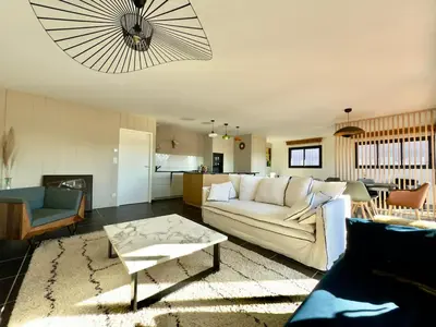 Cuisine ou kitchenette dans l'établissement Villa Aigue-Marine Port de la Teste de Buch 6pers