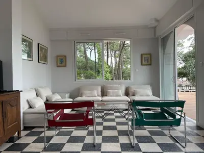 Coin salon dans l'établissement La Maison du Lac