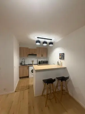 Cuisine ou kitchenette dans l'établissement T2 Cozy entre plage et lac