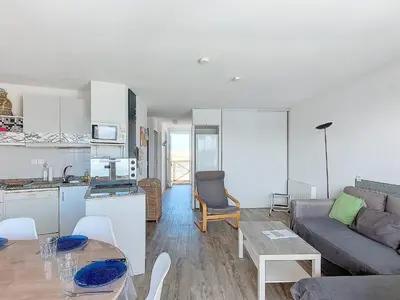 Cuisine ou kitchenette dans l'établissement T3 pour 6 pers. avec terrasse et vue sur lac à Vieux-Boucau - FR-1-857-27