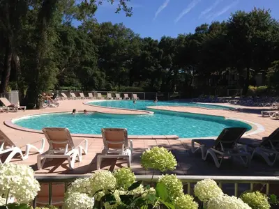 Piscine de l'établissement Maison 6 pers, terrasse, animaux admis, Moliets-et-Maa - FR-1-857-46 ou située à proximité