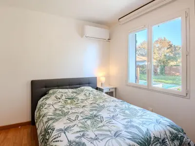 Un ou plusieurs lits dans un hébergement de l'établissement Holiday Home Vaccine-2 by Interhome
