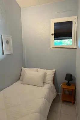 Un ou plusieurs lits dans un hébergement de l'établissement Swell Patio - 5 minutes à pied du centre d'Hossegor