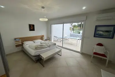 Un ou plusieurs lits dans un hébergement de l'établissement Spacious house in Tarnos near the beach