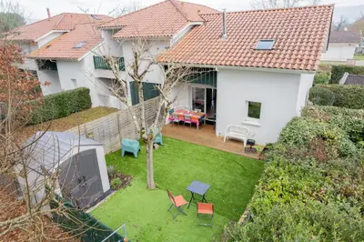 Jardin de l'établissement Maison 3 chambres près du Lac de Navarrosse – Jardin terrasse
