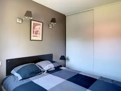 Un ou plusieurs lits dans un hébergement de l'établissement Appartement lumineux à Messanges - 4 pers, animaux admis, parking - FR-1-857-62