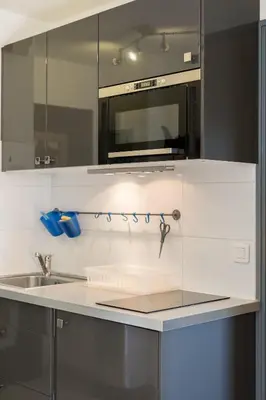 Plan de l'établissement Agréable appartement 2 chambres Notre Dame 200m de la plage, piscine commune