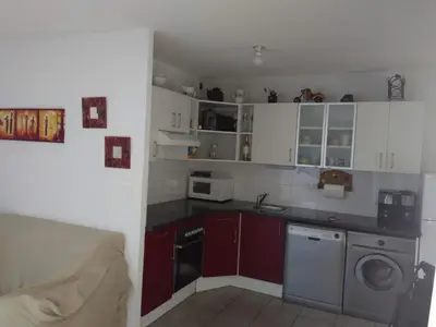 Cuisine ou kitchenette dans l'établissement Residencia Odyssee