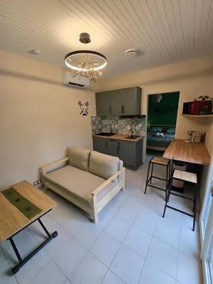 Cuisine ou kitchenette dans l'établissement Superbe T2 privatif Clim Piscine Petit-déjeuner au Gîte Horizons Landais