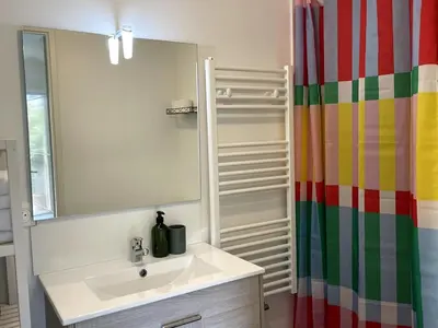 Salle de bains dans l'établissement Appartement - Hossegor Lac