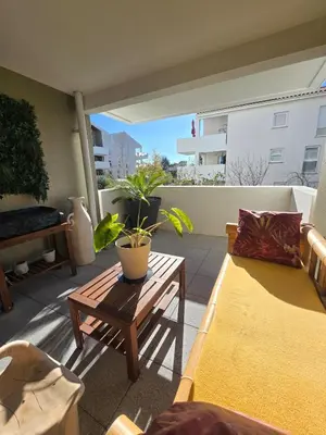 Balcon ou terrasse dans l'établissement Appartement T2 avec terrasse