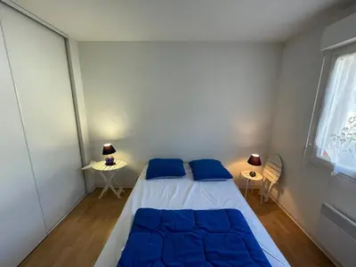 Un ou plusieurs lits dans un hébergement de l'établissement Duplex T3 proche port Capbreton avec parking, 5 pers. - FR-1-413-262