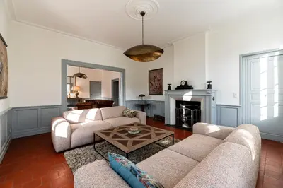 Coin salon dans l'établissement La Villa du Mestre