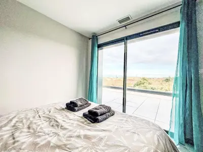 Un ou plusieurs lits dans un hébergement de l'établissement Villa Villa Dune by Interhome