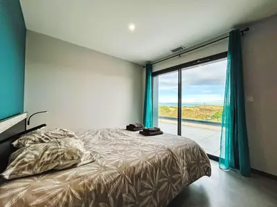 Un ou plusieurs lits dans un hébergement de l'établissement Villa Villa Dune by Interhome